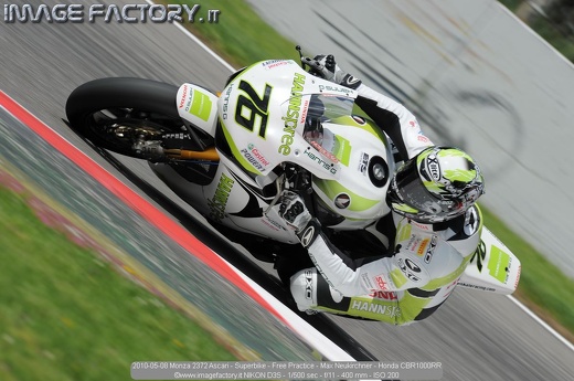 2010-05-08 Monza 2372 Ascari - Superbike - Free Practice - Max Neukirchner - Honda CBR1000RR